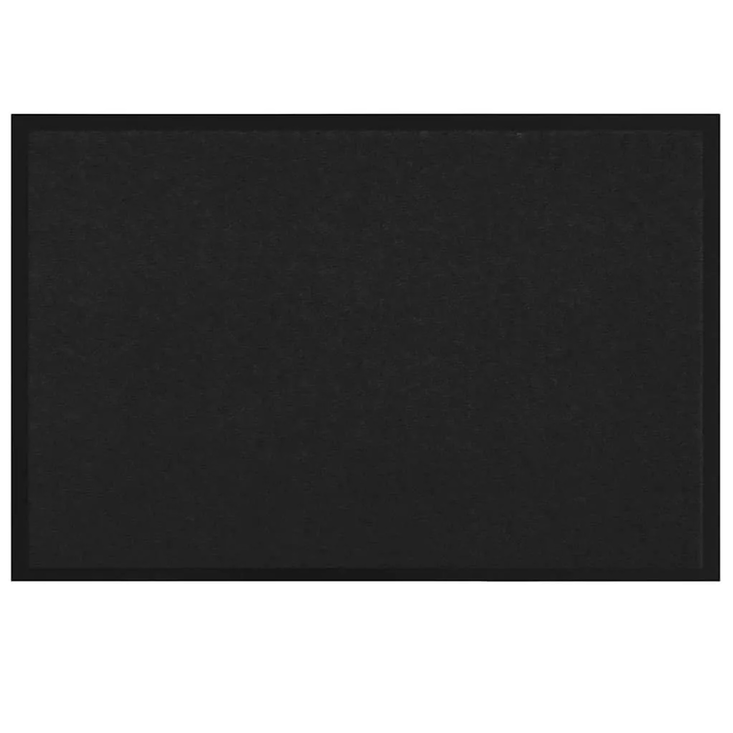 vidaXL Fußmatte Schwarz 60 x 40 x 1,2 cm Teddystoff 42013437 günstig online kaufen