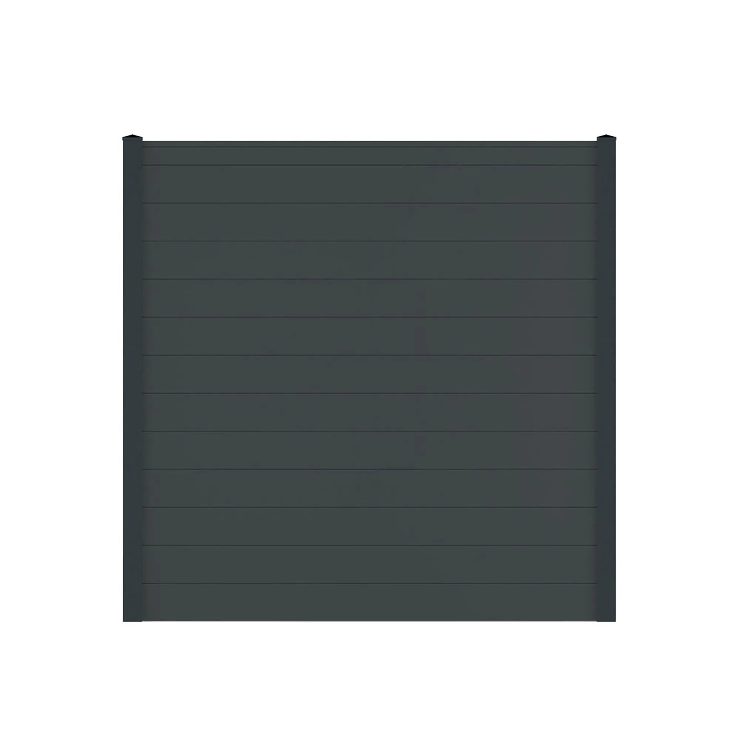 Vidual Sichtschutzzaun Snap 140 zum Aufdübeln 1,8 m x 35,45 m Anthrazit