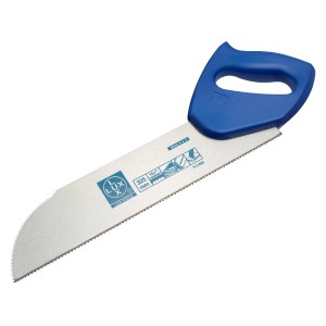 LUX Furniersäge Holz Classic, 325mm Säge mit blauem Griff für feine Holzarbeiten.