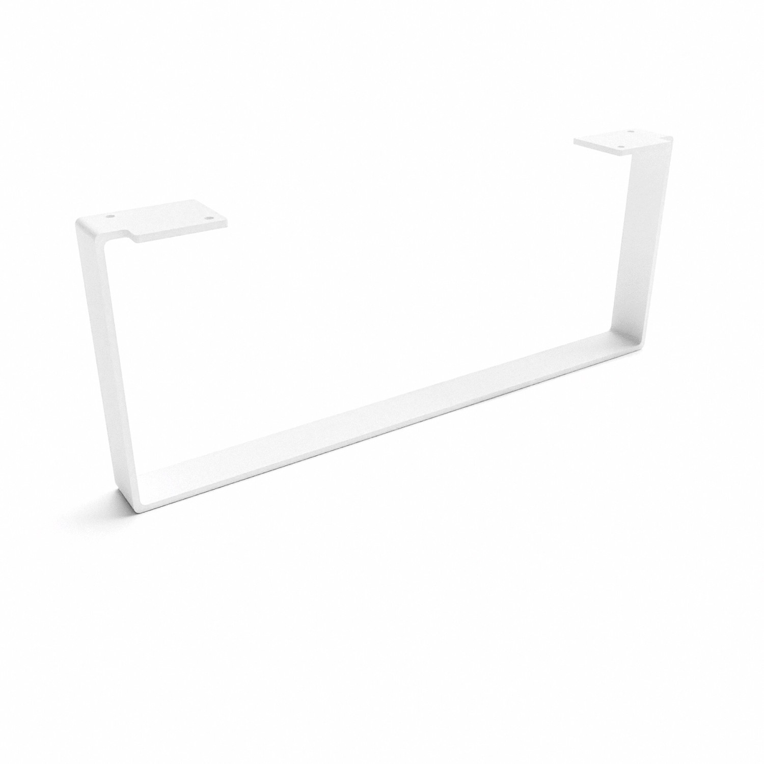 HEVVA Möbelbein LUXEMBURG 20 cm Hoch 50 cm Tief 1 Fuß Weiß