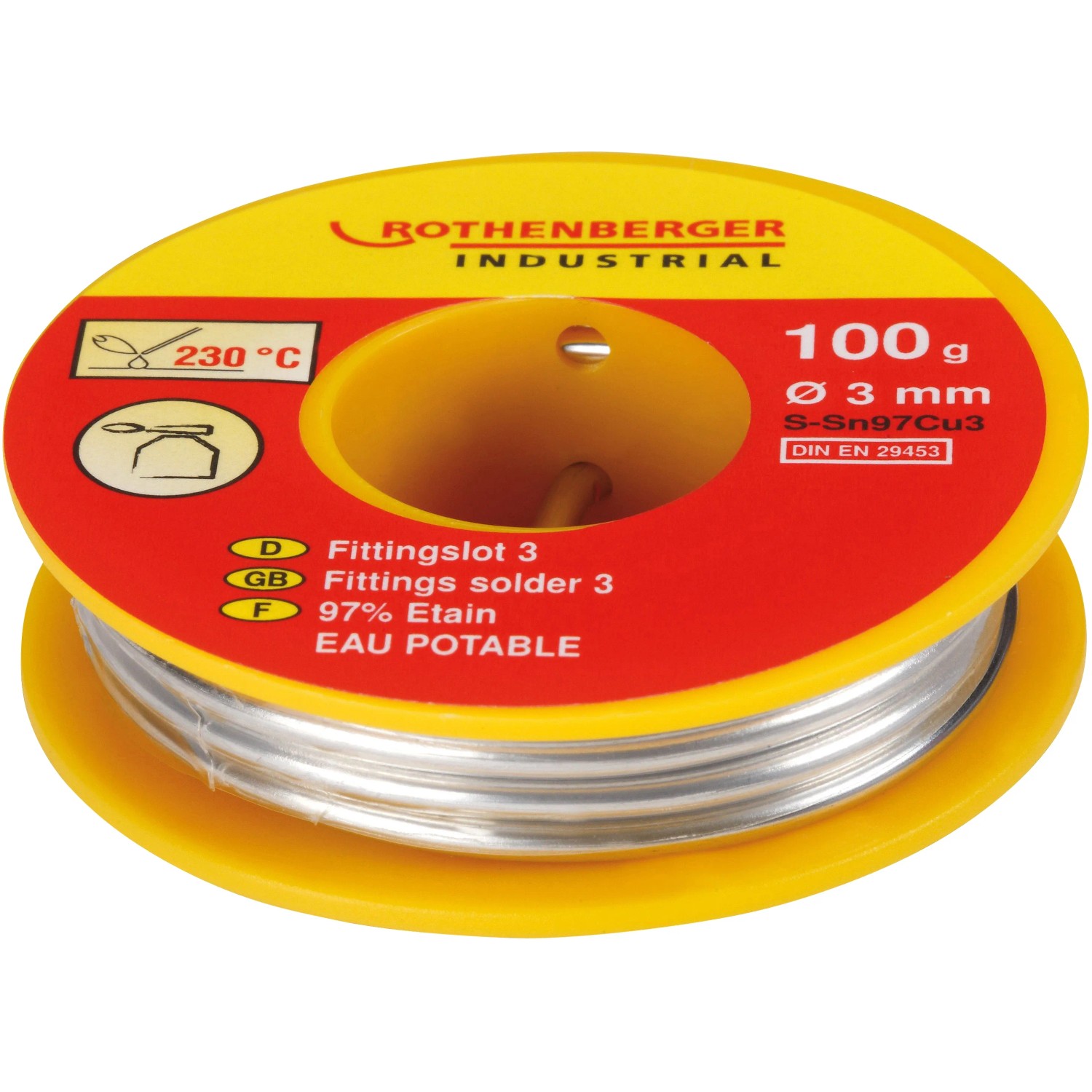 Rothenberger Fittingslot 100 g Ø 3 mm