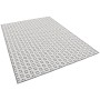 Grauer Snapstyle In- und Outdoor Teppich Cape Cod, 100x200 cm, mit geometrischem Muster.