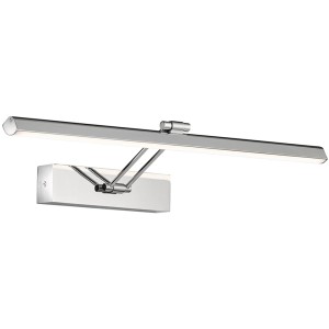 Moderne LED Spiegelleuchte Baabe von Fischer & Honsel, Chrom, 60cm lang.