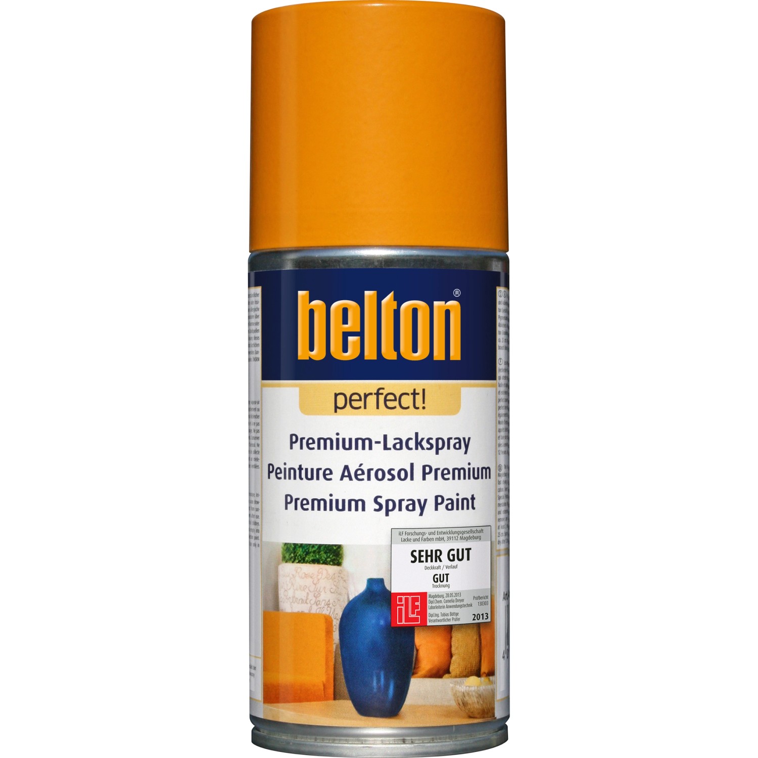 Image of Belton Perfect Premium-Lackspray Orange seidenmatt 150 ml
