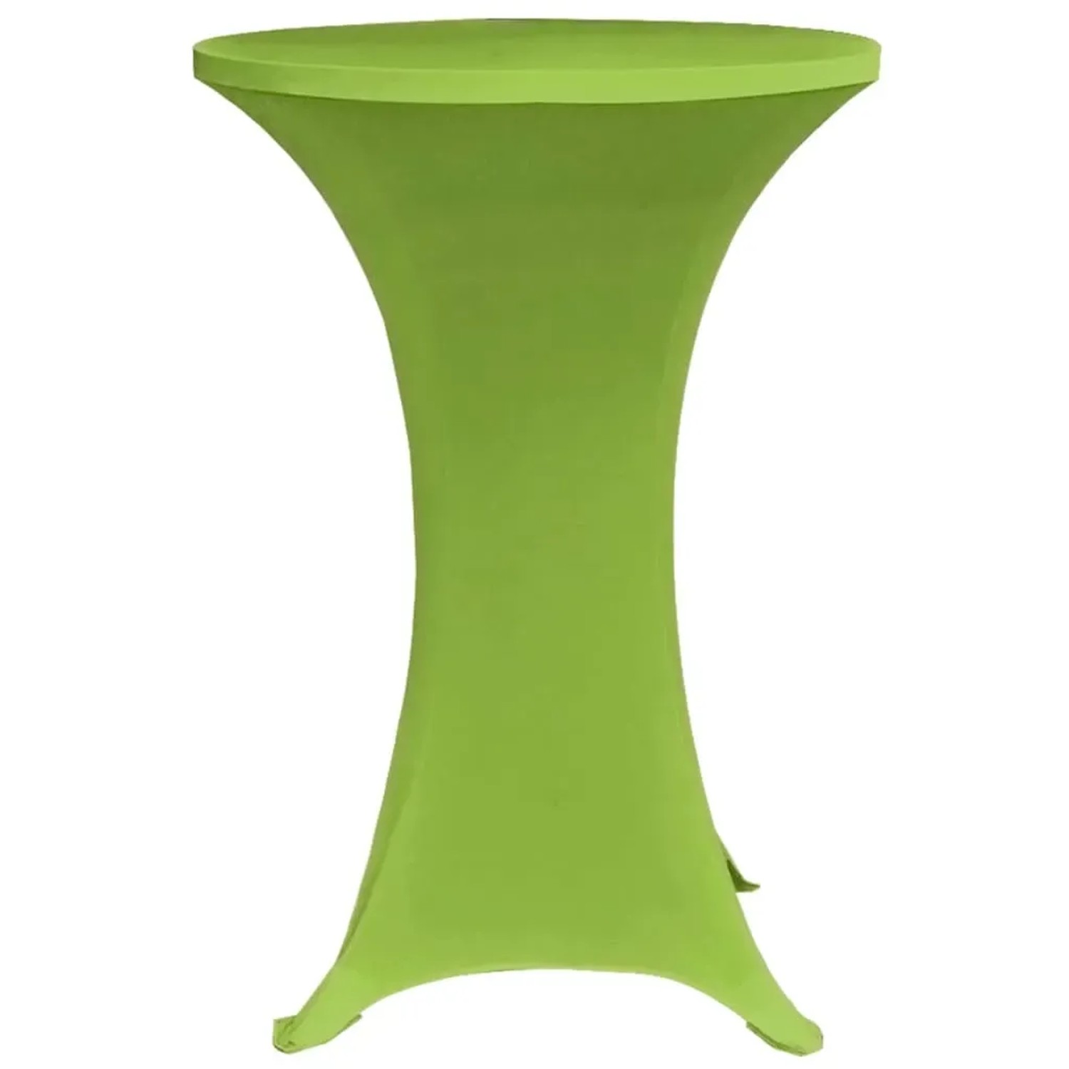 Zwei grüne Stretch Tischhussen für Stehtische (70 cm) aus der Kategorie Wohntextilien.