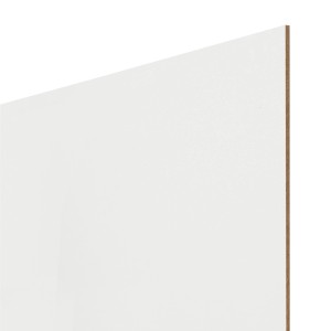 Weiße HDF Rückwandplatte (120x60x0,3cm) für Möbelbau & Innenausbau.