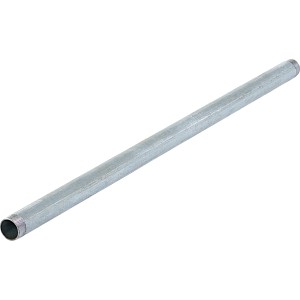 Verzinktes Gewinderohr, 41,9 mm (R 1 1/4) x 1000 mm, mit Außengewinde für Installationen im Innen- und Außenbereich.