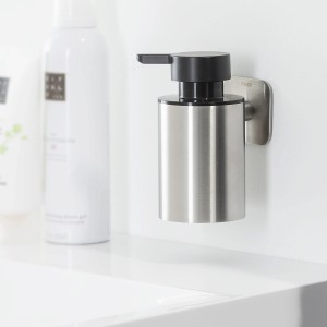 Tiger Colar Seifenspender zur Wandmontage, Edelstahl gebürstet.