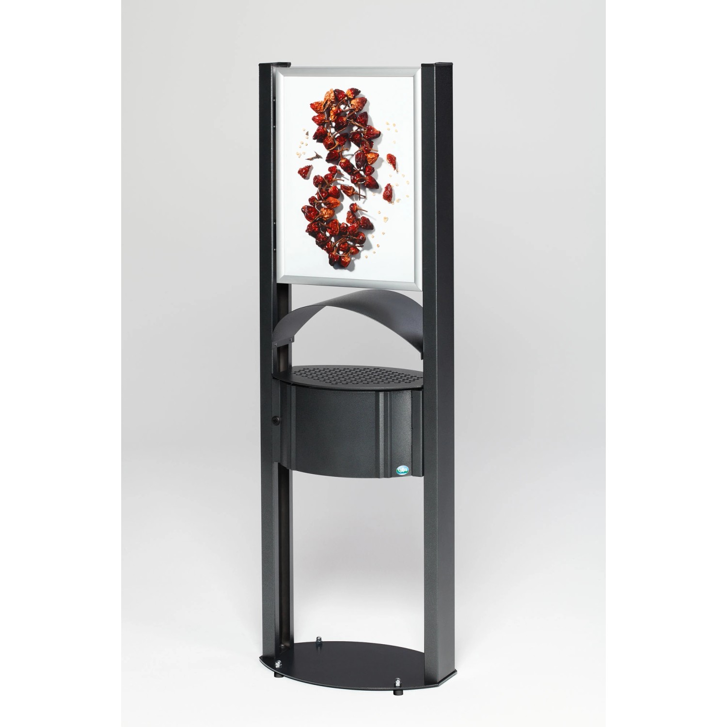 PROREGAL Robuster Standascher Mit Schutzdach Werbefläche Für Aussenbereich günstig online kaufen