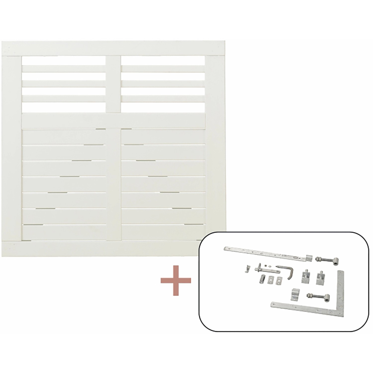 Einzeltor Decora Nadelholz Weiß 100 cm x 95 cm günstig online kaufen
