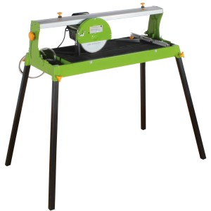 Zipper Steintrennmaschine ZI-FS200 mit Diamant-Trennscheibe und abnehmbarem Fußgestell.