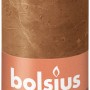 Bolsius Rustik-Kerze Shine, 13 cm, gewürzbraun. Stumpenkerze für gemütliche Atmosphäre.