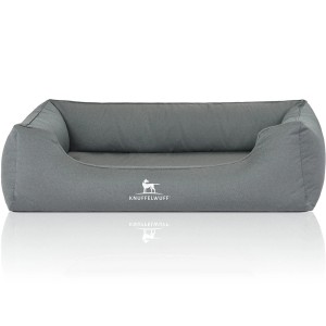 Knuffelwuff Hundebett Leon, orthopädisch, wasserabweisend, Velours, XXL 120x85cm, Petrol.