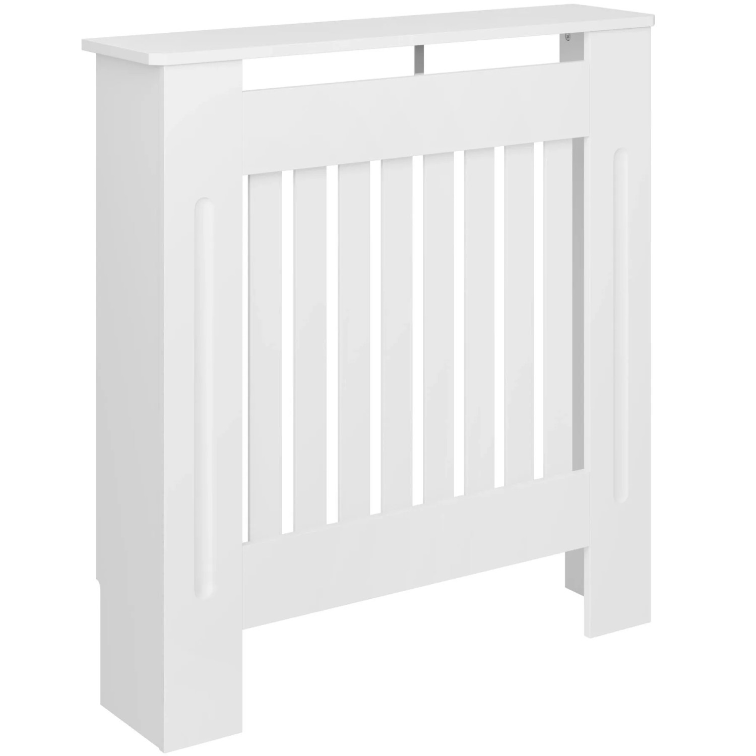 Tectake Heizkörperabdeckung Vila Verschiedene Größen Stilvolles Lamellendesign 78 x 19 x 82 cm 19 x 78 x 82 cm Weiß