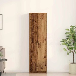 vidaXL Kleiderschrank mit Regal Altholz 55 x 25 x 189 cm Holzwerkstoff 3334015