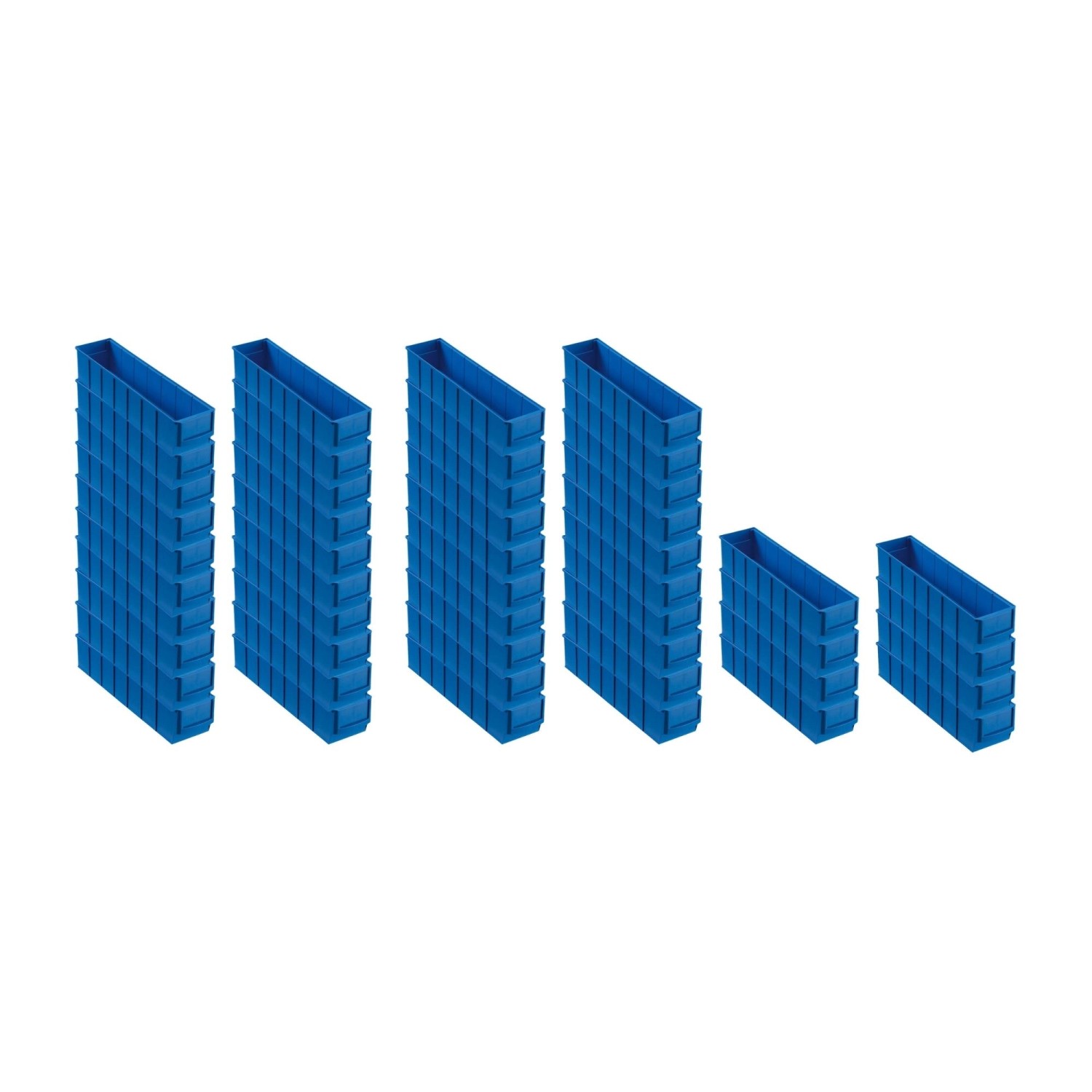 PROREGAL SuperSparSet 48x Blaue Industriebox 400 S HxBxT 8,1 x 9,1 x 40 cm günstig online kaufen