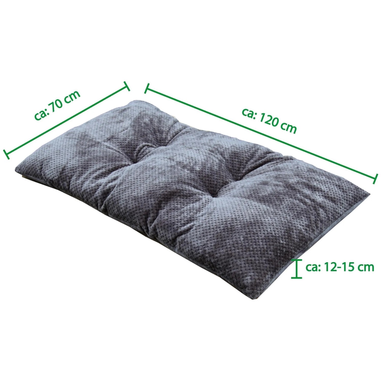 Palettenauflagen-Kissen – 120 X 50 Cm, Abnehmbarer Bezug, In Anthrazit, Für Stühle, Bänke Oder Boden