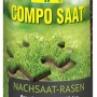 Compo Saat Rasen-Nachsaat 440g im Behälter für schnelle Rasenreparatur.
