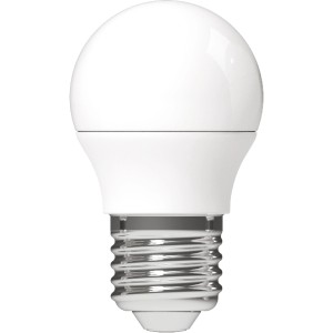 LED-Leuchtmittel E27 Globe G45, 2,5W, 250lm, Ø 4,5cm, warmweißes Licht.