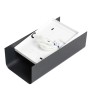 Moderne, 2-flammige EASYLIGHT Wandlampe in Graphit für indirekte Beleuchtung (Up & Downlight).