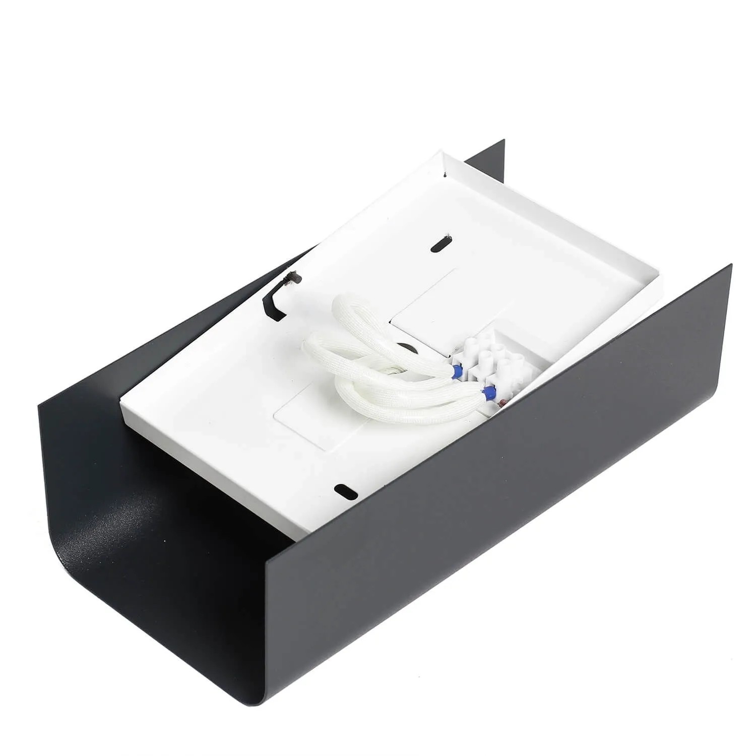 Moderne, 2-flammige EASYLIGHT Wandlampe in Graphit für indirekte Beleuchtung (Up & Downlight).