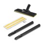 Kärcher Bodendüsenset EasyFix für SC 1 Dampfreiniger, bestehend aus Düse, zwei Verlängerungsrohren und Bodentuch.