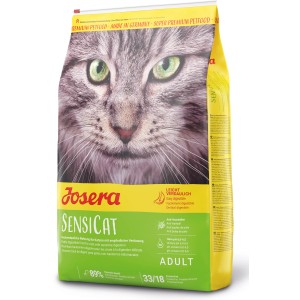Josera SensiCat Trockenfutter, 400g Packung für sensible Katzen.