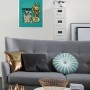 Komar Wandbild Star Wars "Beep Boop", 50x70 cm, blau, mit R2-D2 und C-3PO.