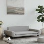 Hellgraues Samt Hundebett 100x54 cm, bequemes Hundesofa für Haustiere im modernen Wohnzimmer.