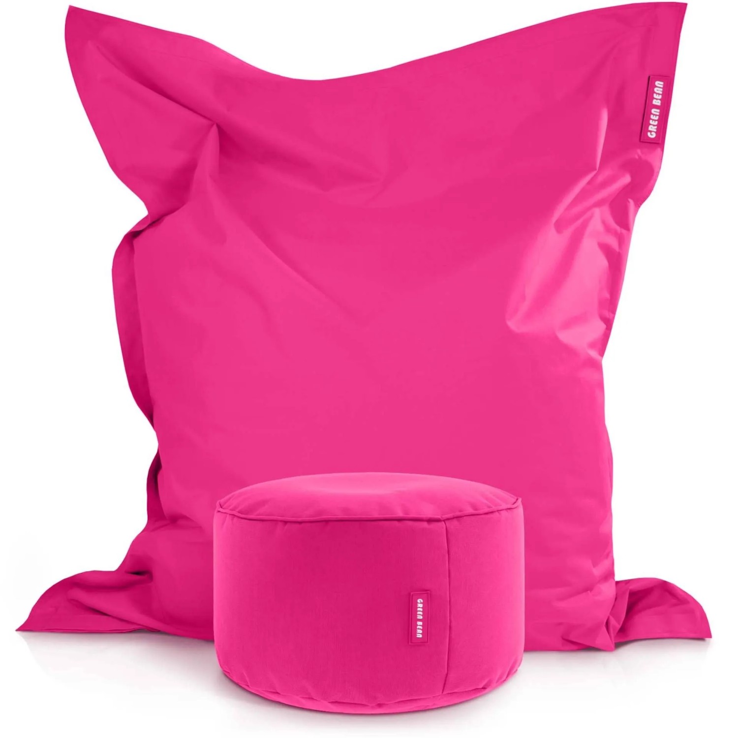 Green Bean Sitzhocker 2er Set Square + Stay 140 x 180 x 25 cm Wetterfest Pink