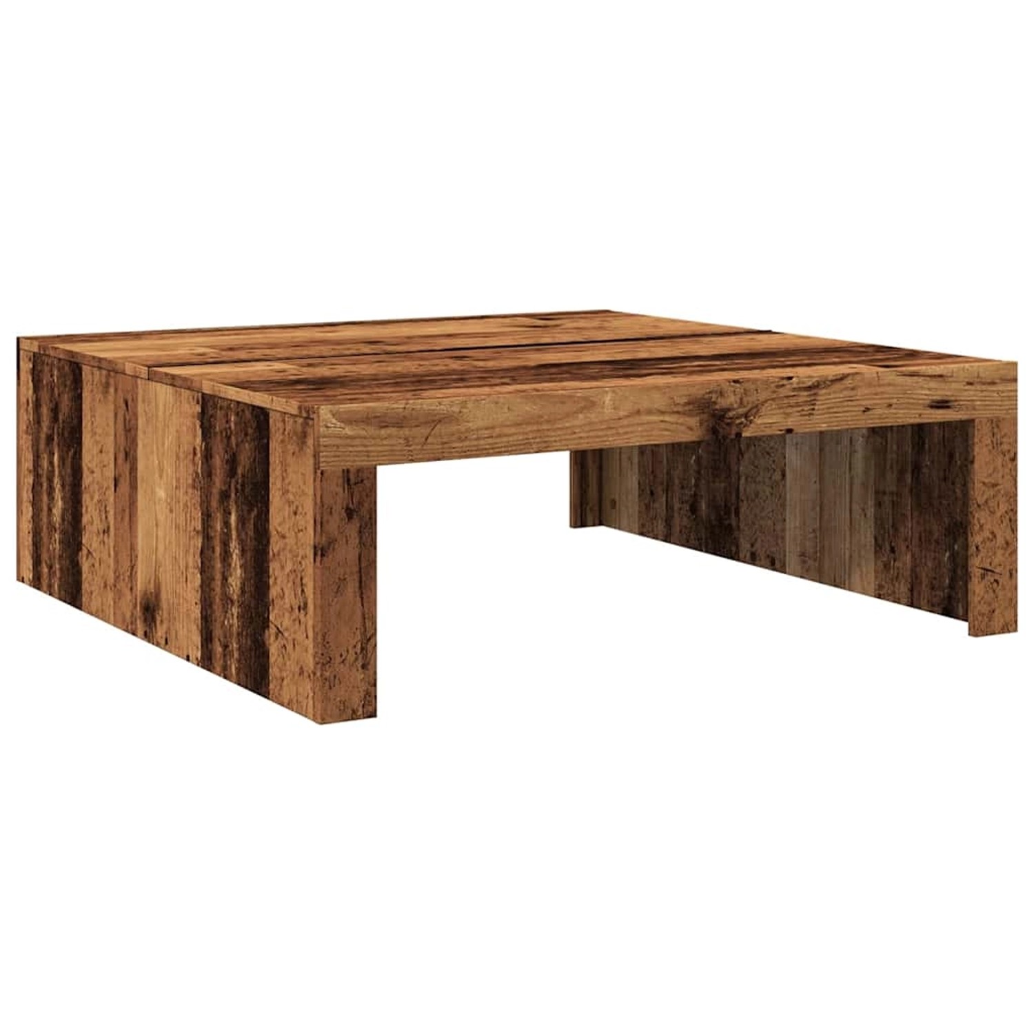 vidaXL Couchtisch Altholz-Optik 100x100x35 cm Holzwerkstoff 856684 günstig online kaufen