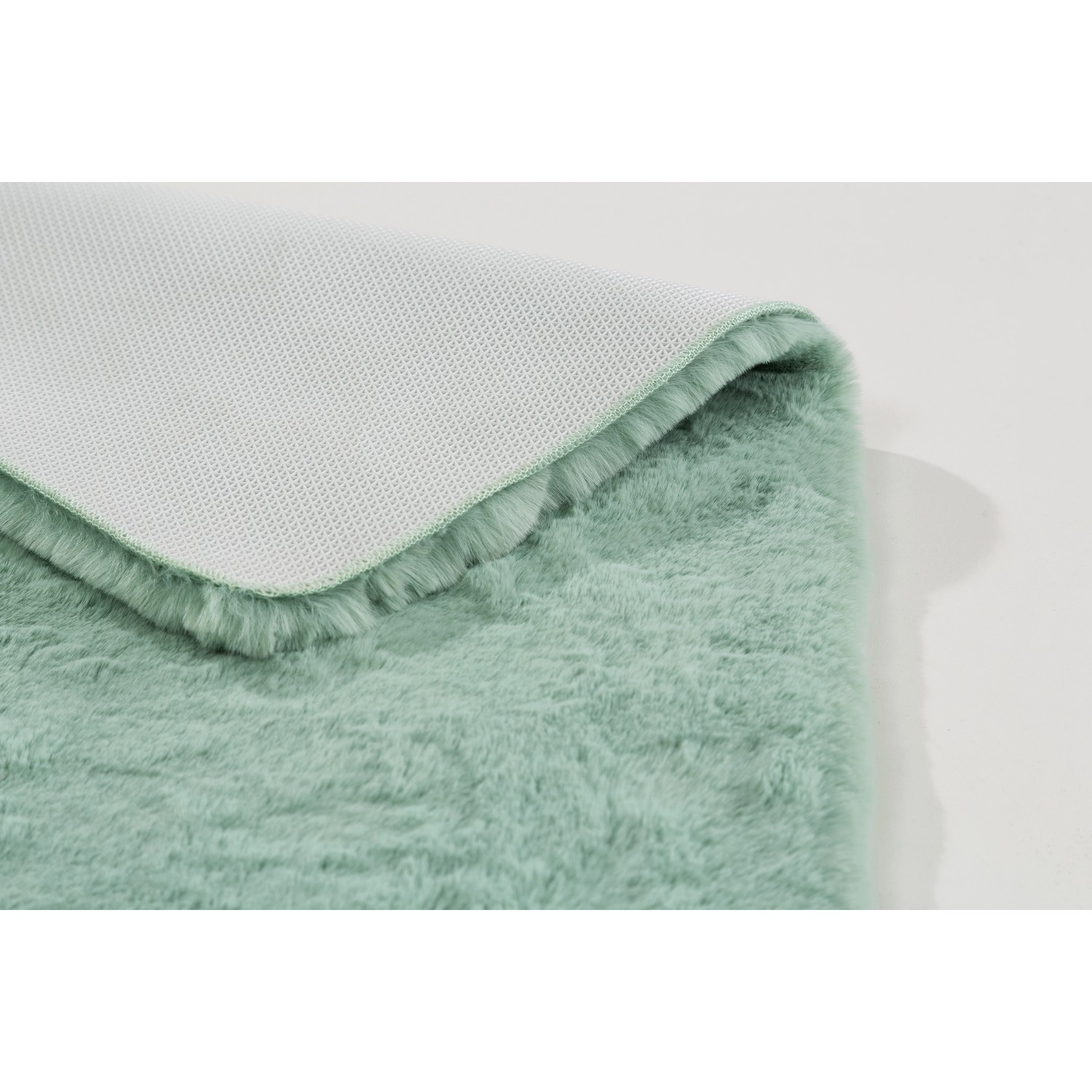 Mintfarbener Schöner Wohnen Badteppich Bali, 60x90 cm, mit rutschfester Rückseite.