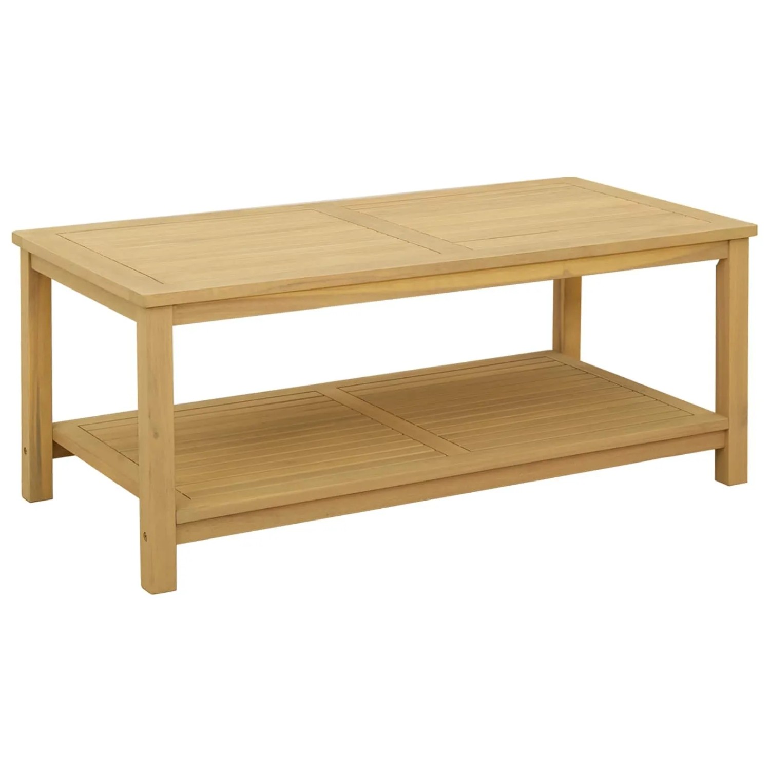 vidaXL Beistelltisch Öl-Natur 110 x 55 x 45 cm Massivholz Akazie 42026804