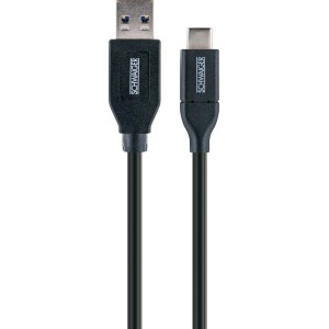 Schwaiger USB-Kabel: USB 3.0 A auf USB 3.1 Type C, zum Laden und Synchronisieren.