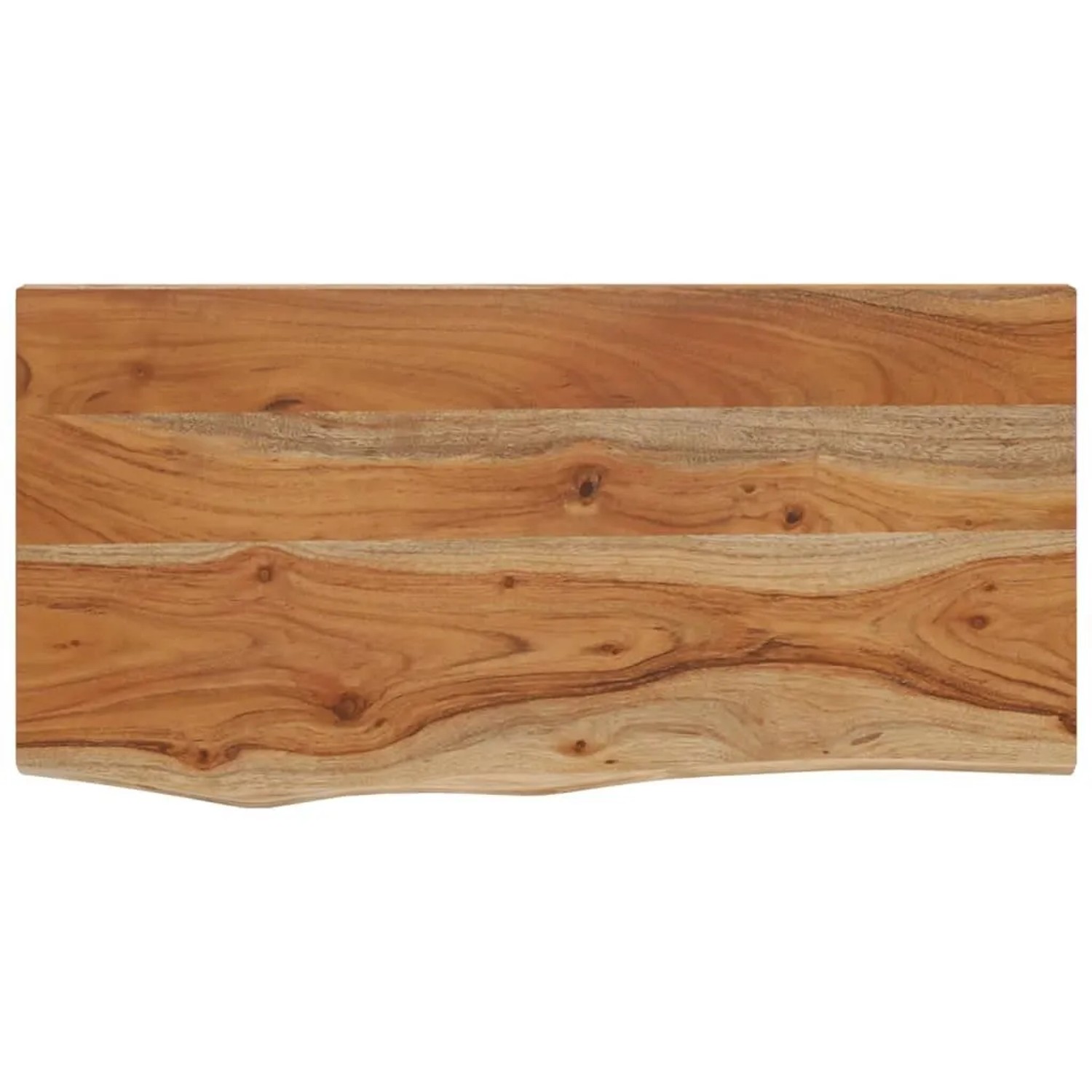 vidaXL Wandregal 40x20x2,5 cm Rechteckig Massivholz Akazie Baumkante 370222