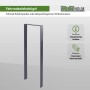 TRUTZHOLM Fahrradanlehnbügel aus Flachstahl, anthrazit, zum Einbetonieren für 2 Fahrräder.