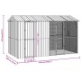 vidaXL Vogelkäfig Anthrazit 430 x 208 x 247 cm Verzinkter Stahl 3325153_9