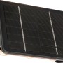 Schwarze LED Solar-Wandleuchte Cariati, 17x11x6,5 cm, mit integriertem Solarpanel.