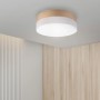 Lamkur LED-Deckenleuchte Dafne, Ø 45 cm, Furnier/Weiß. Runde Form, modernes Design.