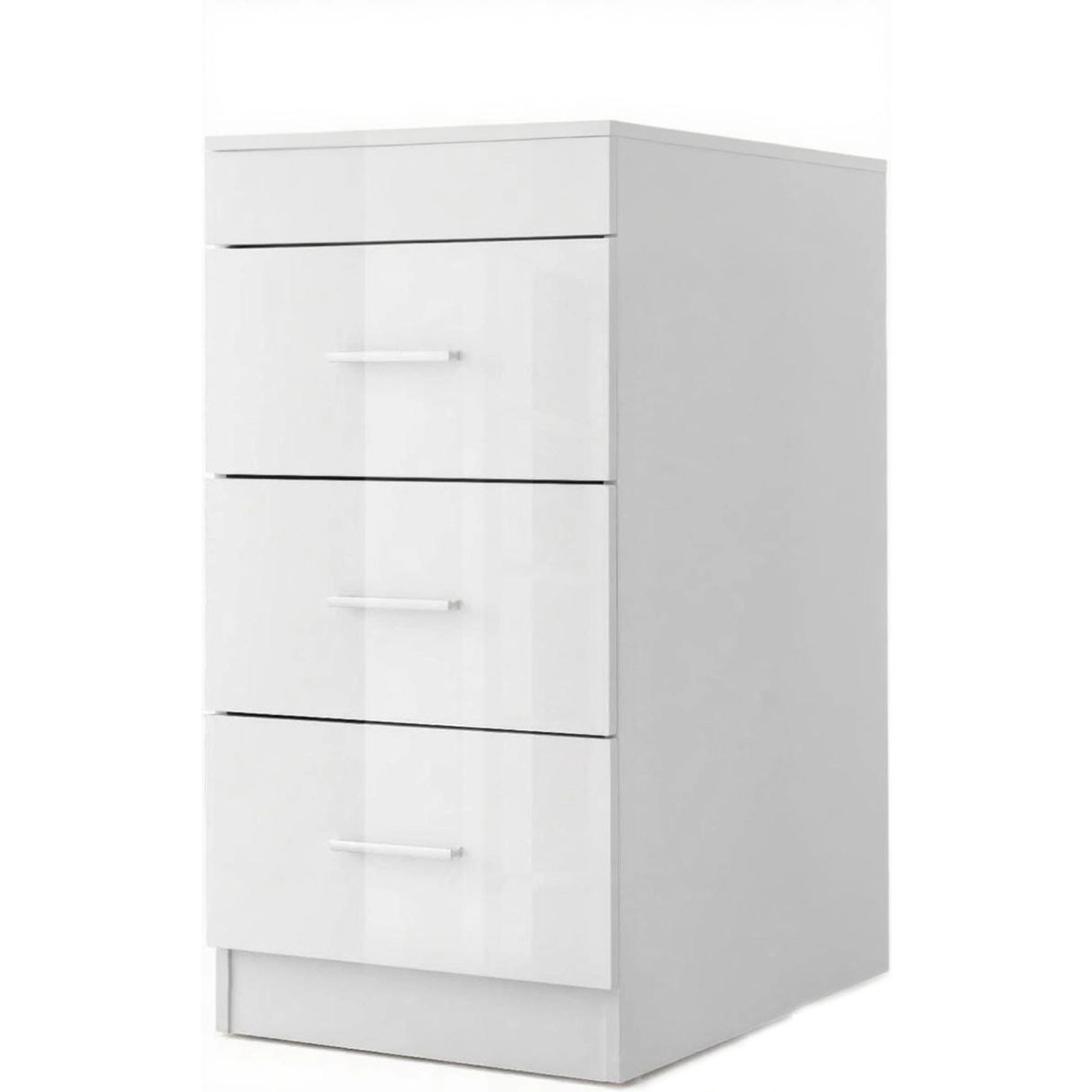 Costway Nachttisch mit 3 Schubladen Weiß günstig online kaufen