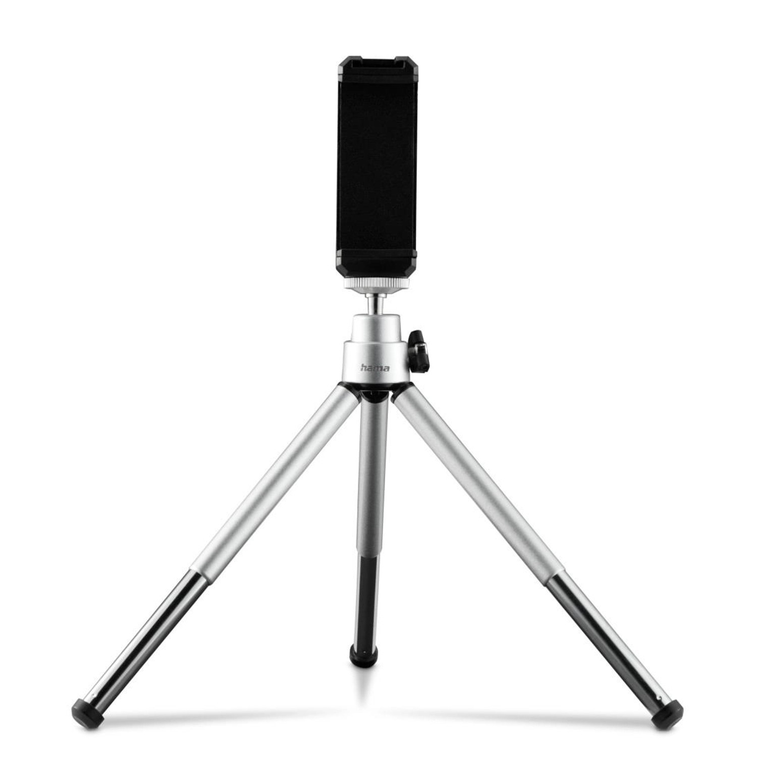 Hama Mini-Stativ Fancy 2in1 f. Handy u. Kamera (¼) Reisestativ 16 cm Silber