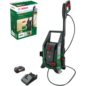 Bosch Akku-Hochdruckreiniger UniversalAquatak 36V-100 mit Akku und Ladegerät.