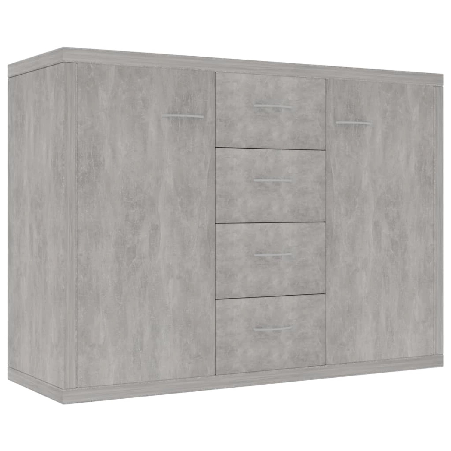 vidaXL Sideboard Betongrau 88x30x65 cm Holzwerkstoff 800688
