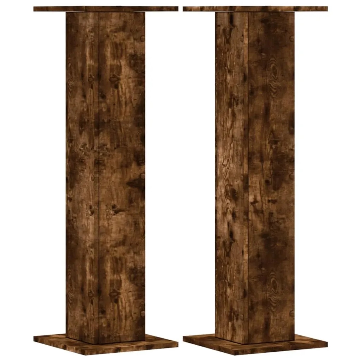 vidaXL Pflanzenständer 2 Stk Räuchereiche 30x30x95 cm Holzwerkstoff 3307877