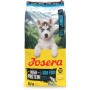 Josera Junior High Protein Seefisch Hunde-Trockenfutter, 12,5kg Sack mit Husky Welpe.