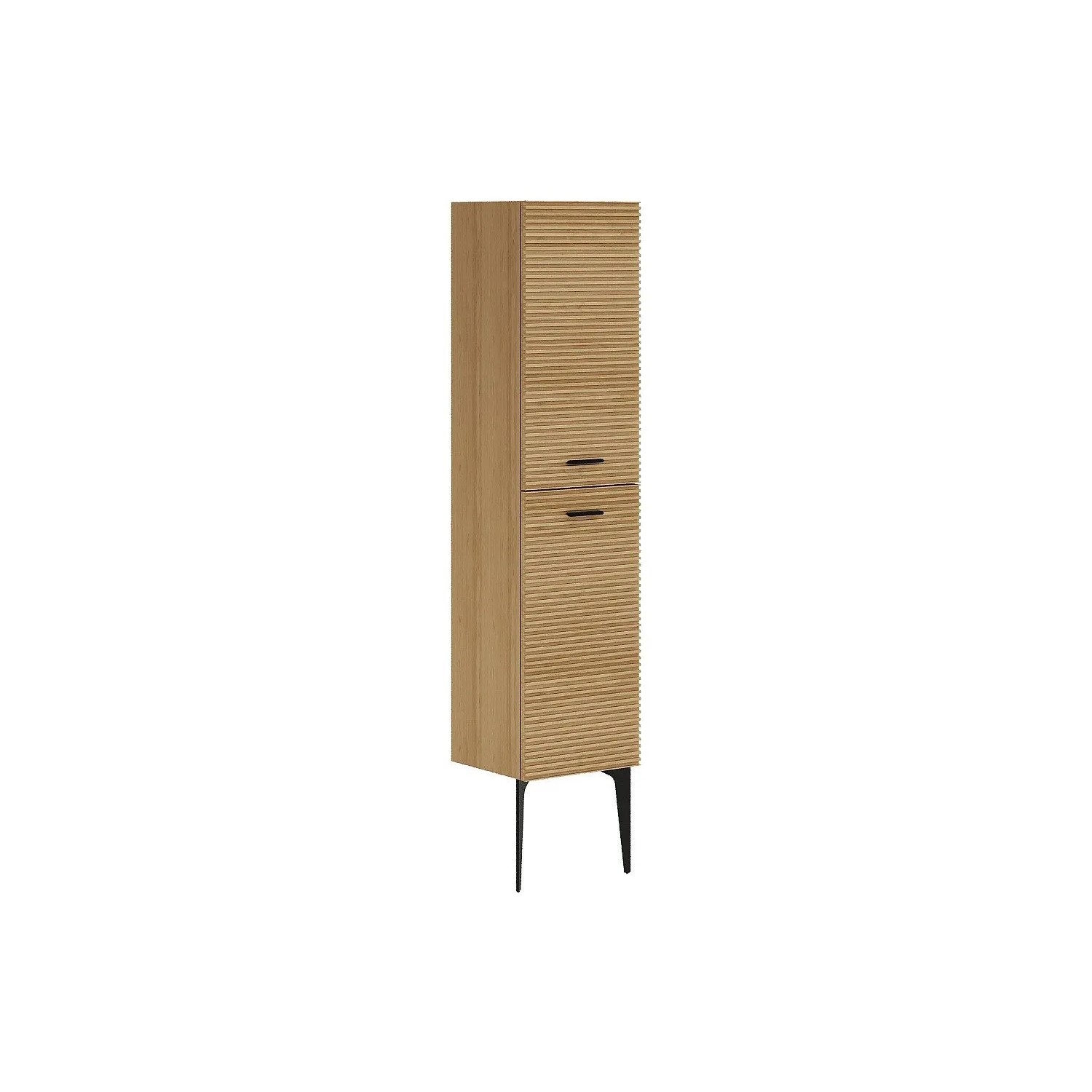 Vente-unique Badschrank Sarone Naturfarben Hell 35 cm