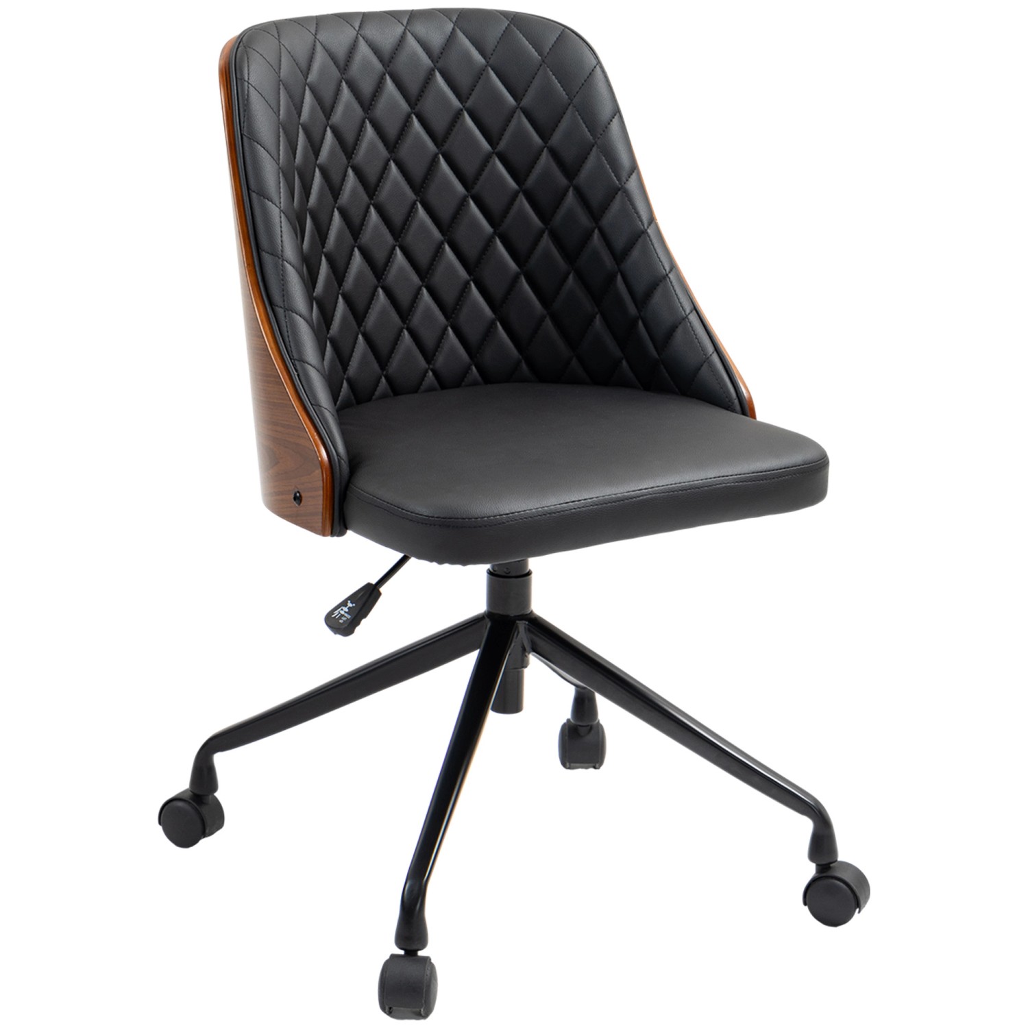 Vinsetto Bürostuhl Höhenverstellbar 360°-Drehräder 48,5 x 54,5 x 81-87cm
