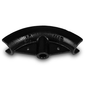 Schwarzes EBERTH Druckstück 1-1/2 Zoll für Rohrbiegemaschine, Detailaufnahme.