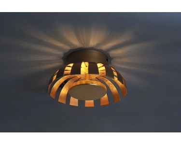kaufen 35 OBI Design Luce Flare cm 1-flammig 9017 bei Ø LED-Wand-Deckenleuchte L Gold