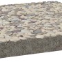 Waschbetonplatte Buntkies, 40x40 cm, für Terrasse & Gehweg. Robuste Betonplatte mit Kieselmuster.